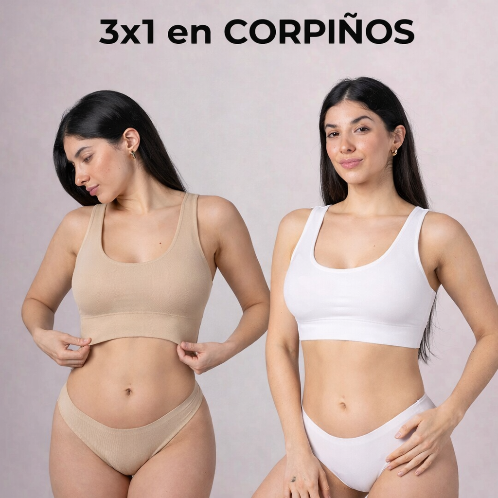PROMO 3x1 | Corpiño Segunda Piel Luniva®
