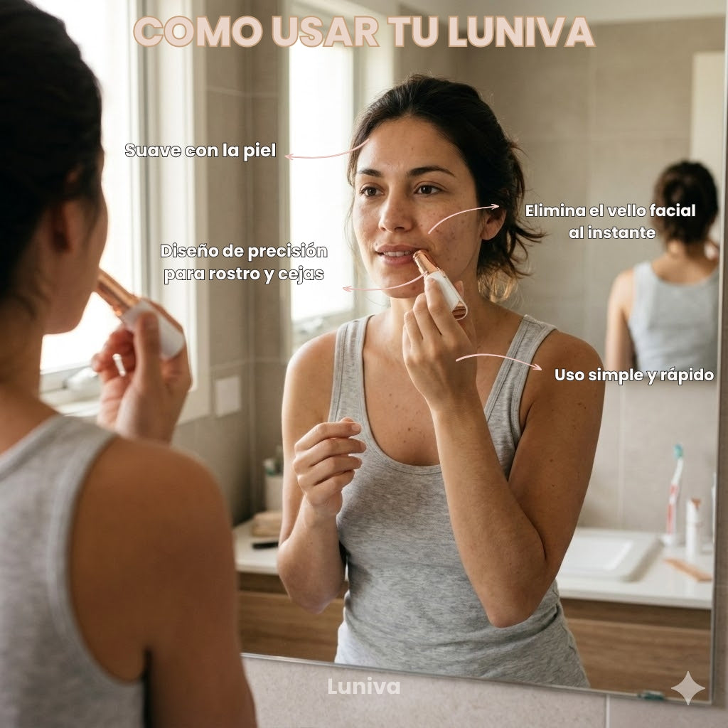 Pack Depilación Facial Luniva™ – Depiladora Facial + Depiladora de Cejas