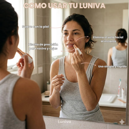 Pack Depilación Facial Luniva™ – Depiladora Facial + Depiladora de Cejas