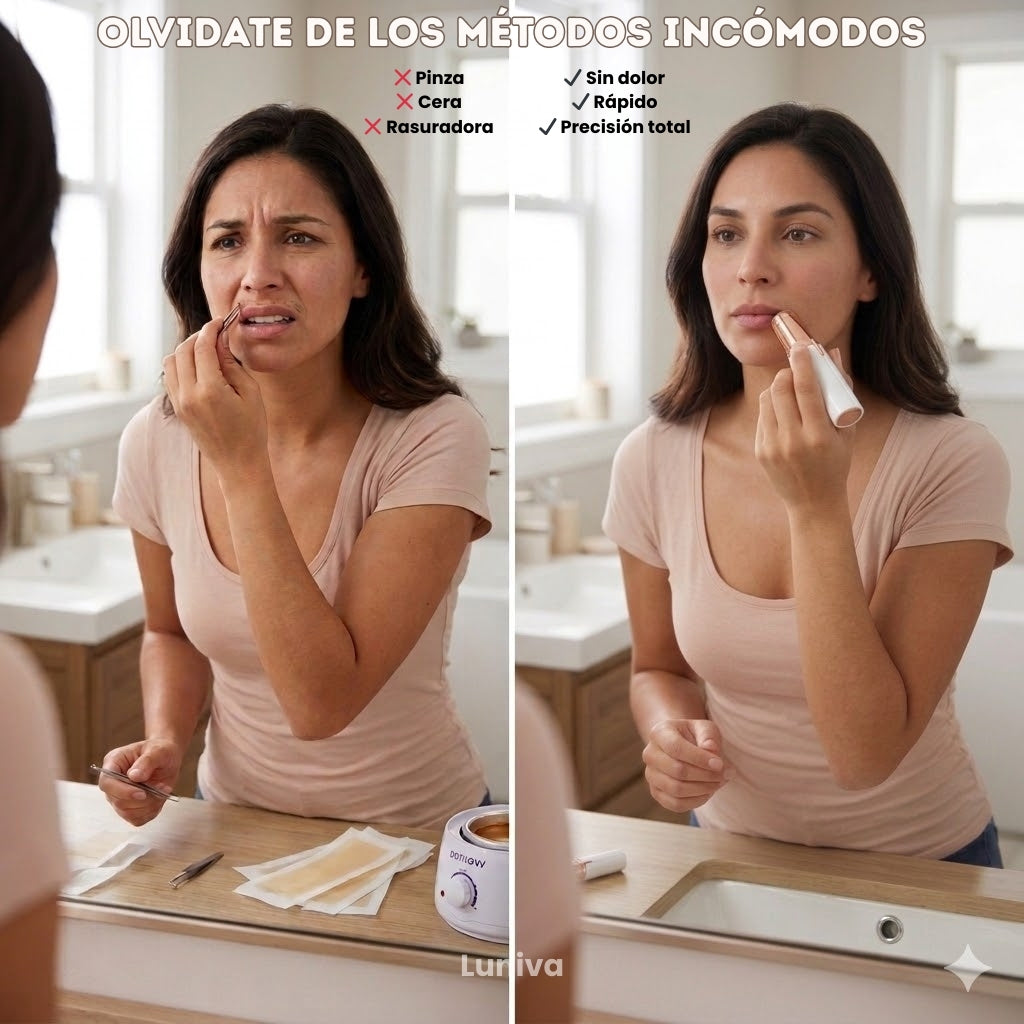 Pack Depilación Facial Luniva™ – Depiladora Facial + Depiladora de Cejas