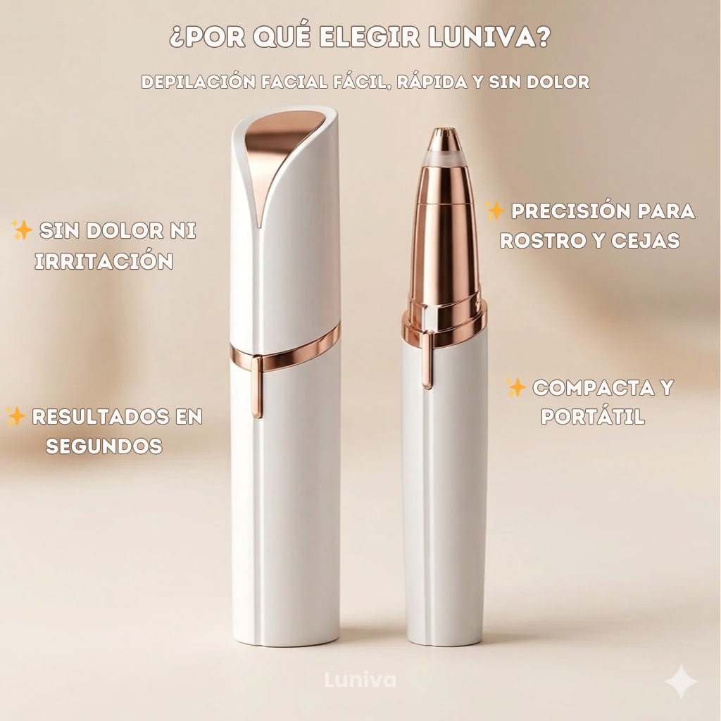 Pack Depilación Facial Luniva™ – Depiladora Facial + Depiladora de Cejas