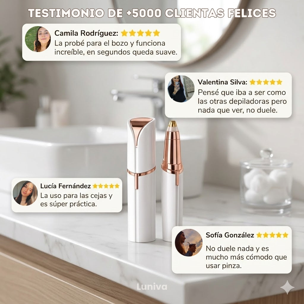 Pack Depilación Facial Luniva™ – Depiladora Facial + Depiladora de Cejas