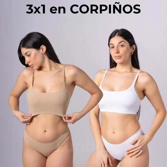 PROMO 3x1 | Corpiño Segunda Piel Luniva®